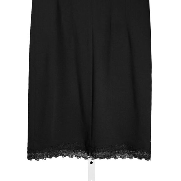 T Tahari Women's Dress Black Stretch Embroidered Lace Mesh Beaded Sheath Size 2 - Picture 8 of 9